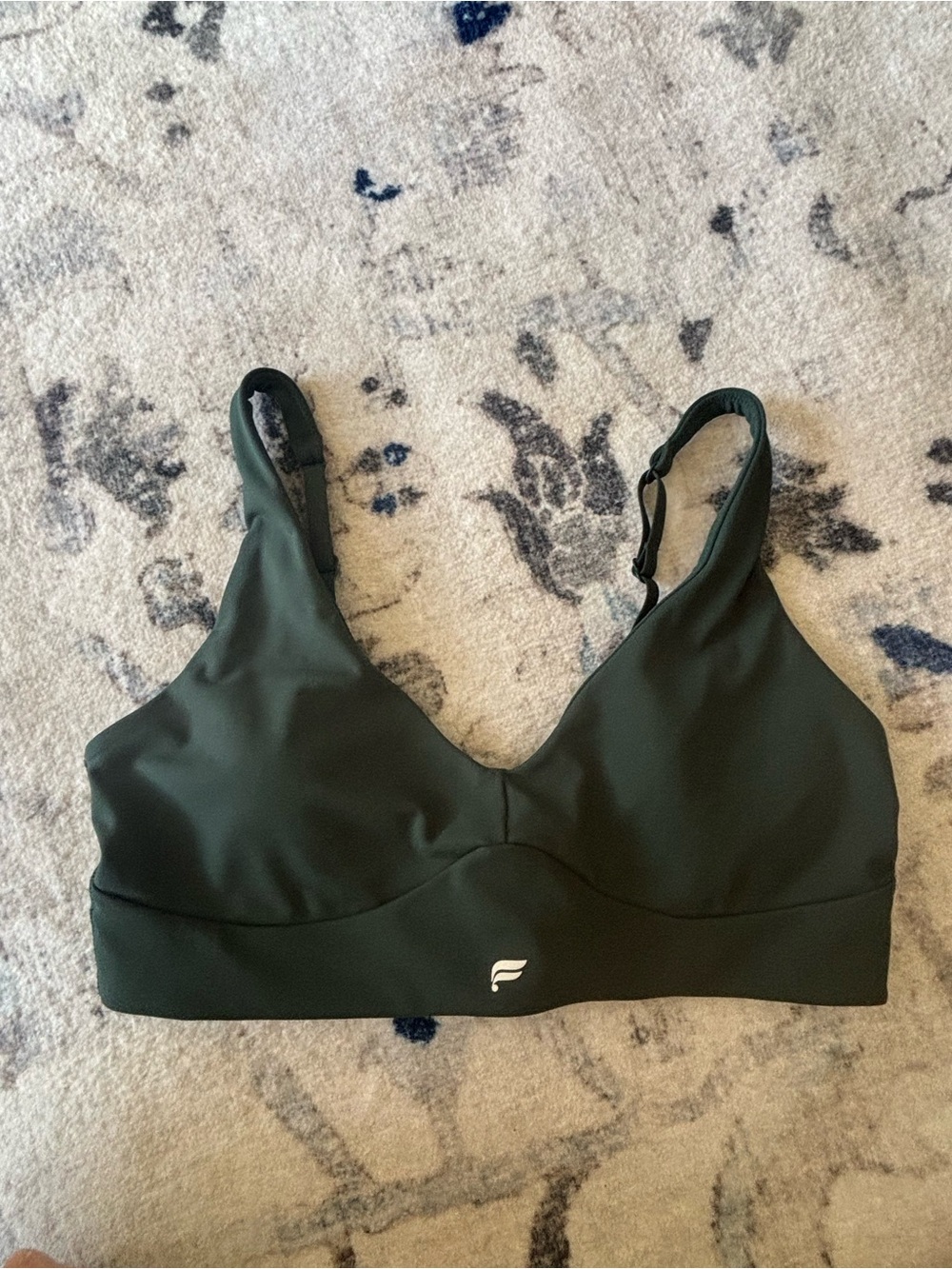 Fabletics Olive Green Seamless Sports Bralette